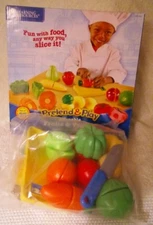 Pretend Play Sliceable Fruits Veggies Kids Toys Educational Learning Resources