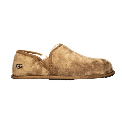 Ross Snow Slippers Men 14 Brown Leather REAL Fur Lined Loafer Made in Warm ITALY m61734069973_1.jpg main image 2