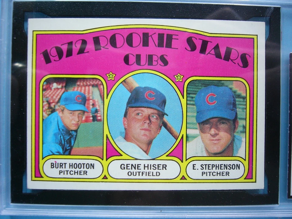 1972 TOPPS MLB BASEBALL CARD #61 HOOTON GENE HISER STEPHENSON ROOKIE KSA 7 GL - Image 3 of 4