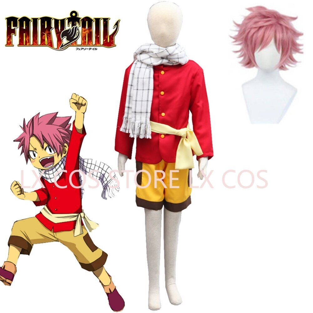 Fairy Tail Dragon Slayers Natsu Dragneel Celestial Spirit Cosplay Costume