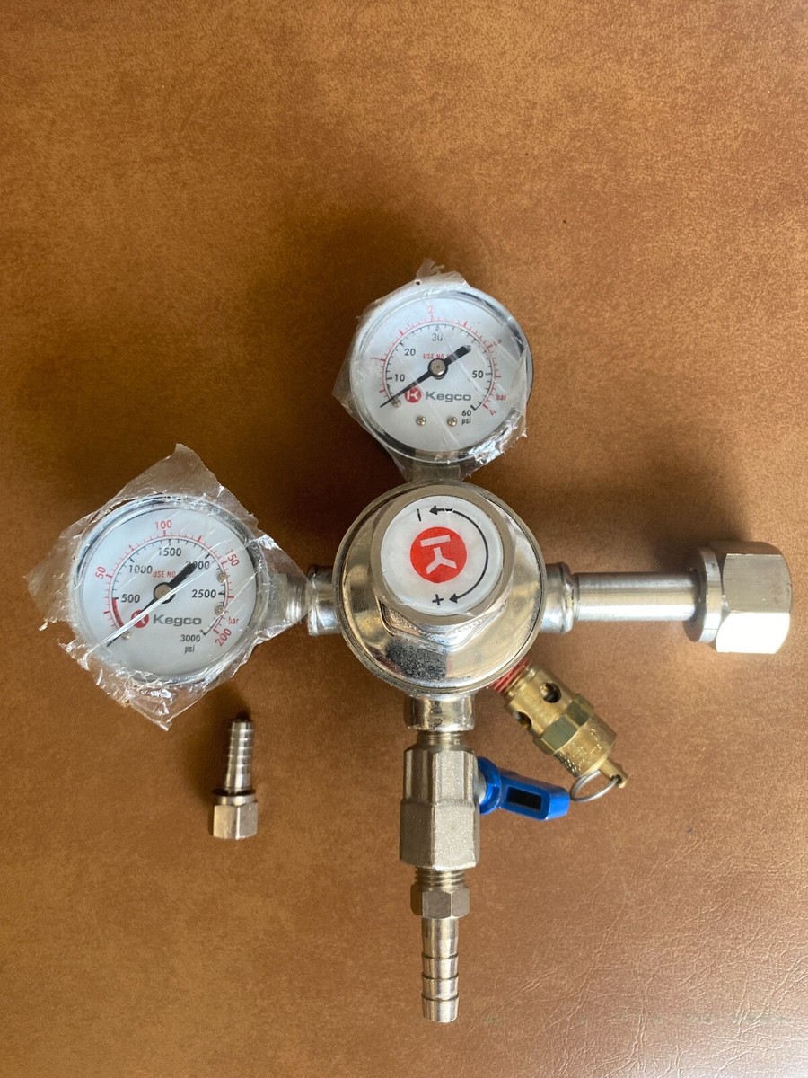 Kegco KC LH-542 Draft Beer Regulator Chrome Commercial Kegco KC LH-542 Draft Beer Regulator Chrome Commercial