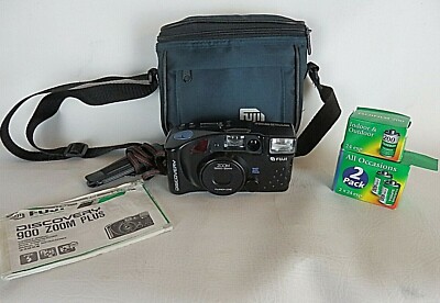 Fuji Discovery 900 Zoom Plus Date 35mm Film Camera 38-85mm Fujinon Zoom Fujifilm