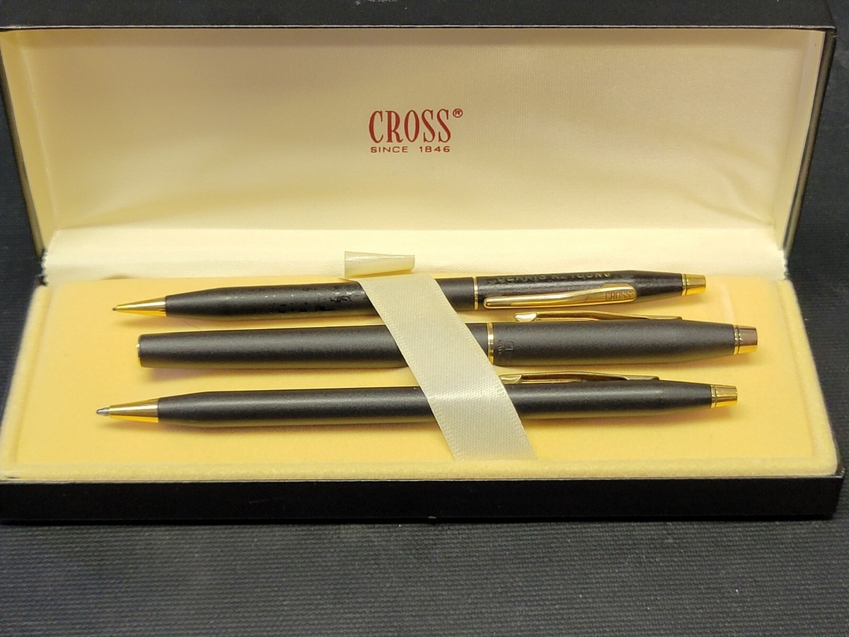 Cross Matte Black Fountain Pen And Pencil | eBay
