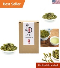 Chinese Dragon Well Tea 8.8oz - Superior Quality Green Tea for Multiple Brews
