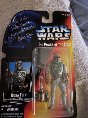 Star Wars Power of the Force Autographed Boba Fett Signed By Jeremy Bulloch RIP