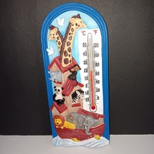 Spoontiques Noah's Ark Thermometer, Wall Hanging. Playroom, Kids Room Etc.