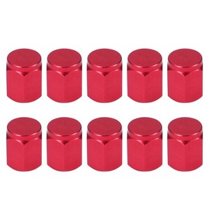 10pcs Hexagon Aluminium Alloy Caps Bike MTB Tyre Air Caps Dust Covers (Random