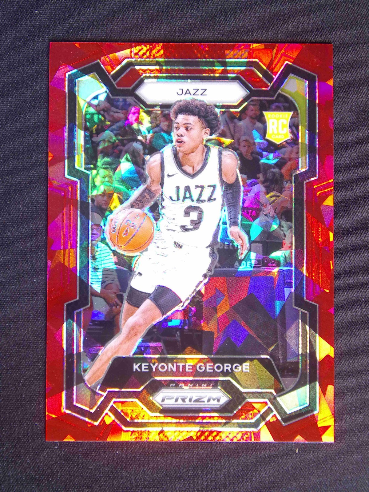 2023-24 Panini Prizm Keyonte George #127 RC Rookie Red Ice