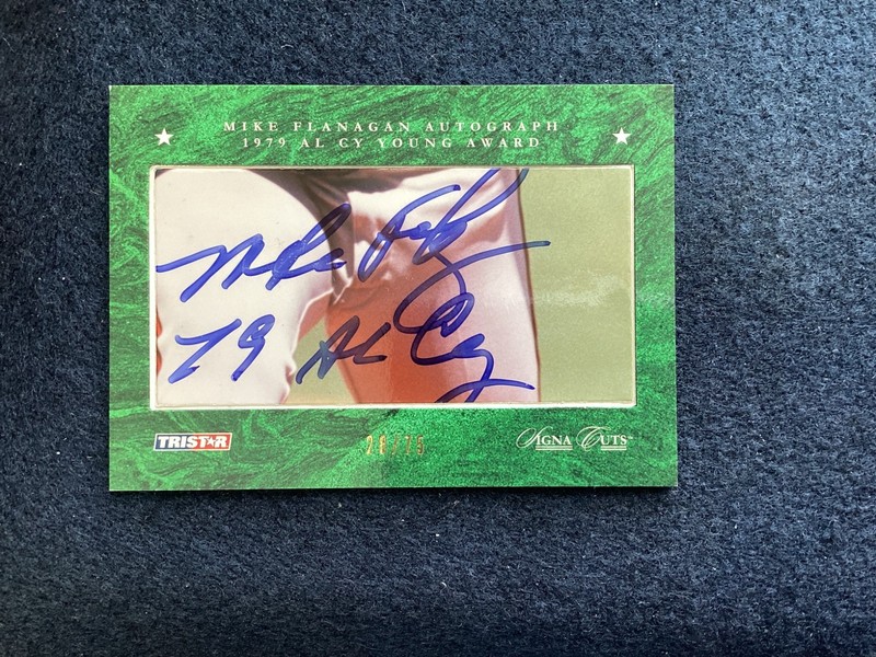 2008 Tristar Mike Flanagan Autograph 79 Cy Young #28/75 