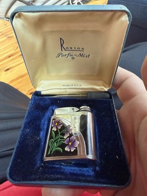 Ronson Perfu-mist Floral Design Lighter