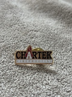 Chartek Fireproofing Badge Vintage 90’s