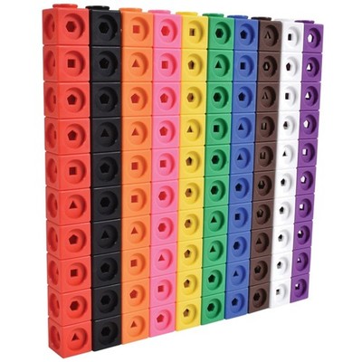 100 Colorful Counting Cubes for Learning | Geometric Shape Education Toy