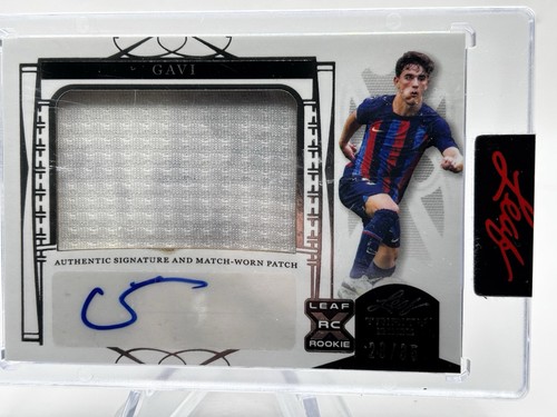 2022 Leaf Trinity Gavi X RC Match Worn Patch Auto #23/35 (read)