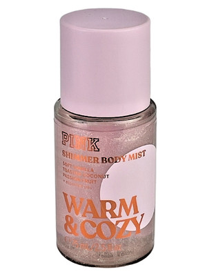 VICTORIA'S SECRET PINK WARM & COZY SHIMMER BODY MIST SPRAY SPLASH 2.5 oz NEW