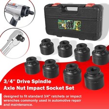8pcs 34 Drive Jumbo Deep Large Impact Socket Set 6 Point Sae 2-116 To 2-12 8pcs 34 Drive Jumbo Deep Large Impact Socket Set 6 Point Sae 2-116 To 2-12