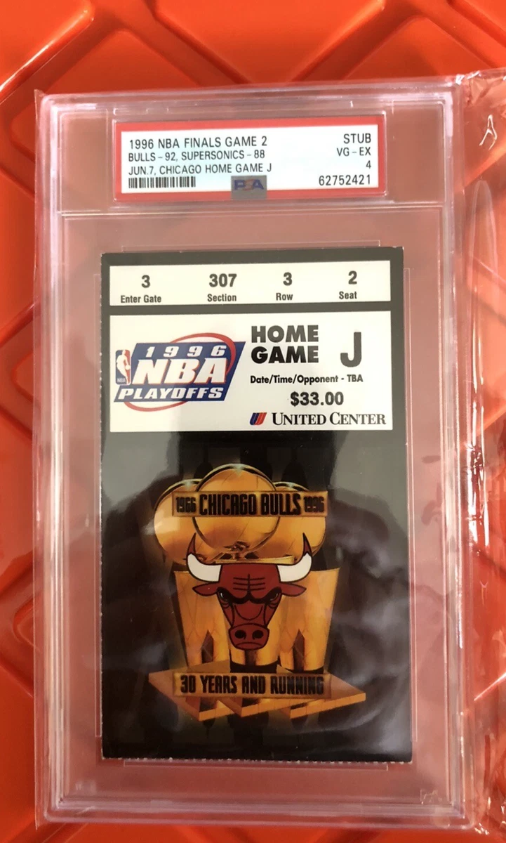Basketball Chicago Bulls Original Vintage Sports Ticket Stubs for