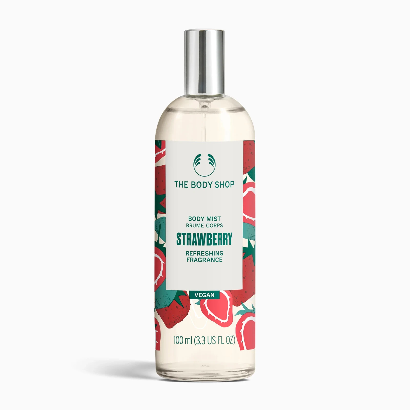 The Body Shop Strawberry Body Mist 100ml Vegan Refreshing Fragrance