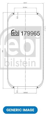 FEBI BILSTEIN 199429 Air Suspension Bellow Rear Left Fits Porsche Macan