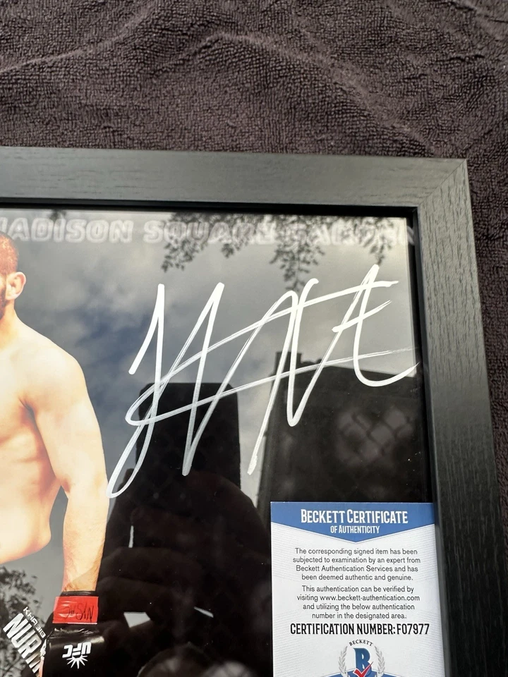 Khabib Nurmagomedov Signed And Framed 8x10 Photo UFC MMA BECKETT BAS CERT - Image 4 of 4
