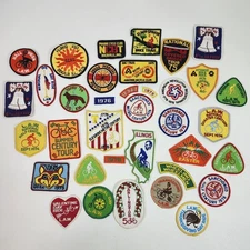 League of American Wheelmen Patches 36 Lot  Bike Ride Vintage 1970s LAW Chicago
