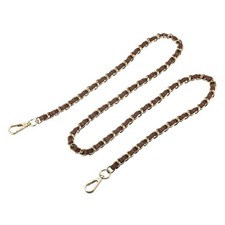 Purse Chain Strap 47" Purse Strap Shoulder Bag Replacement Strap Brown Gold