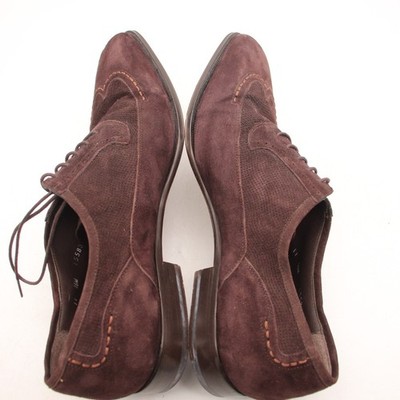 Mezlan Wingtip Men\'s Size 11.5 M Brown Suede Oxford Dress Shoes Made in Mexico Mezlan Wingtip Men main image 4