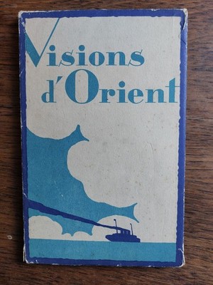Visions d'Orient. Set mit x12 Menükarten von Charles. Heidsieck (Champagner). 1930.