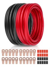 40ft 10 Awg Gauge Cca Battery Cable Kit Copper Clad Aluminum Amp Wiring Wlugs