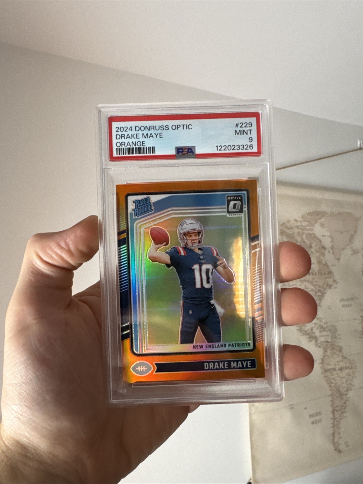 2024 Panini Donruss Optic - Rated Rookie Drake Maye #229 Orange Prizm /249 (RC)