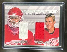 2000 Be a Player Ultimate Teammates Dual Relic Chris Osgood / Sergei Fedorov