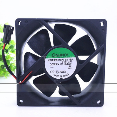 1PCS SUNON KDE2409PTB1-6A DC24V 3.6W 2-wire cooling fan 9025 9cm