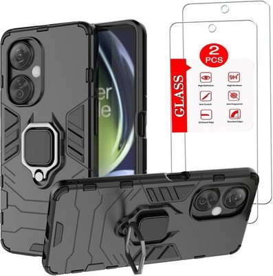 OnePlus Nord N30 5G Case with [2 Pack] Tempered Glass Screen Protector, Heavy Du