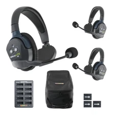 EARTEC UL3S Ultralite-HD 3-Person Wireless Intercom Headset Communication System