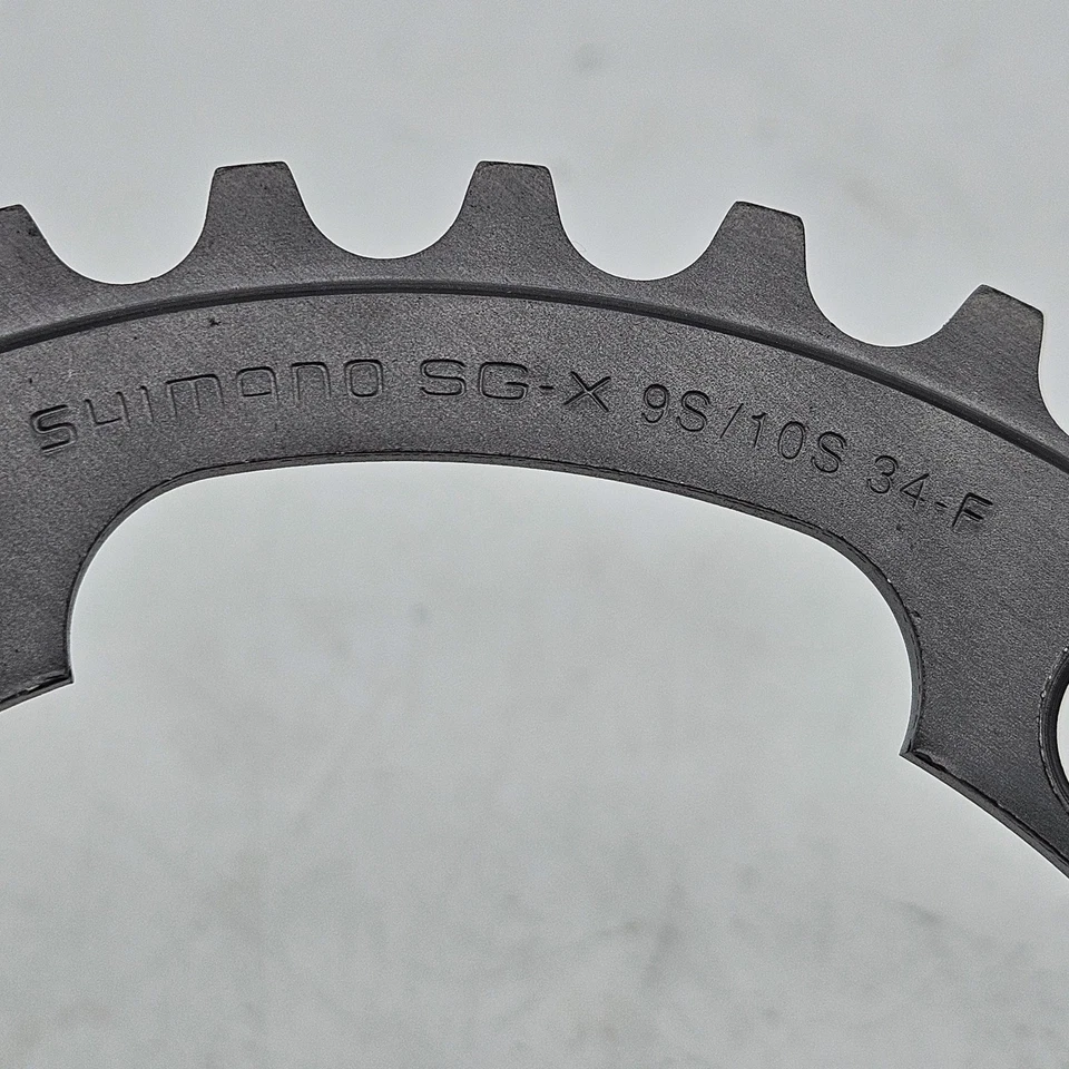 Vintage Shimano 34t Chainring, MTB, For 3 x 9/10-Speed, 110 BCD, SG-X F-34, XT - Image 2 of 4