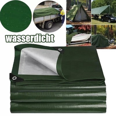 Abdeckplane wasserdicht PE Schutzplane 260g/m²-mit ösen UV-beständig Gewebeplane