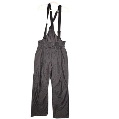 PacTech Performance Black Ski Snowboard Bib Overalls Pants Womens Large
