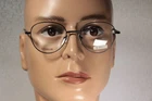 Unworn HK TITANIUM 861 Panto Eyeglass Frames, Matte Black, Nickel Free, Smallish