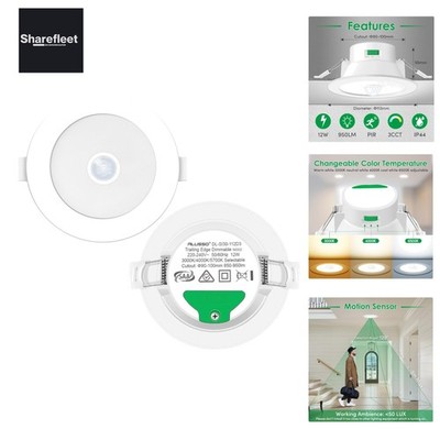 LED Einbaustrahler 230V mit PIR Bewegungsmelder, Unterputz LED Spots 12W  War...