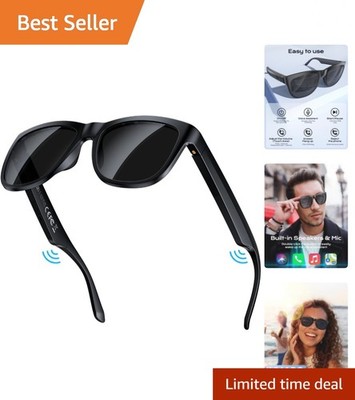 Smart Bluetooth Glasses,Built-in Mic & Speakers,Smart Wireless Headphone Sung...