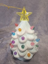 Lighted Ceramic Nostalgic Hand-painted Christmas Tree Ornament