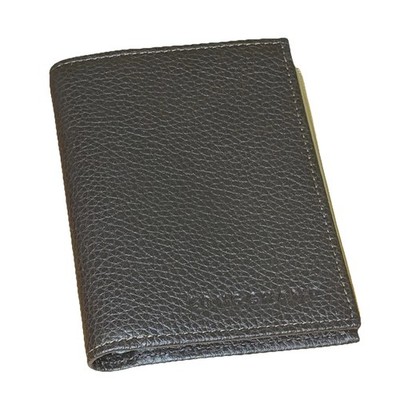 LONGCHAMP Brown Wallet/ Card case Men s Pebbled Leather NWOT