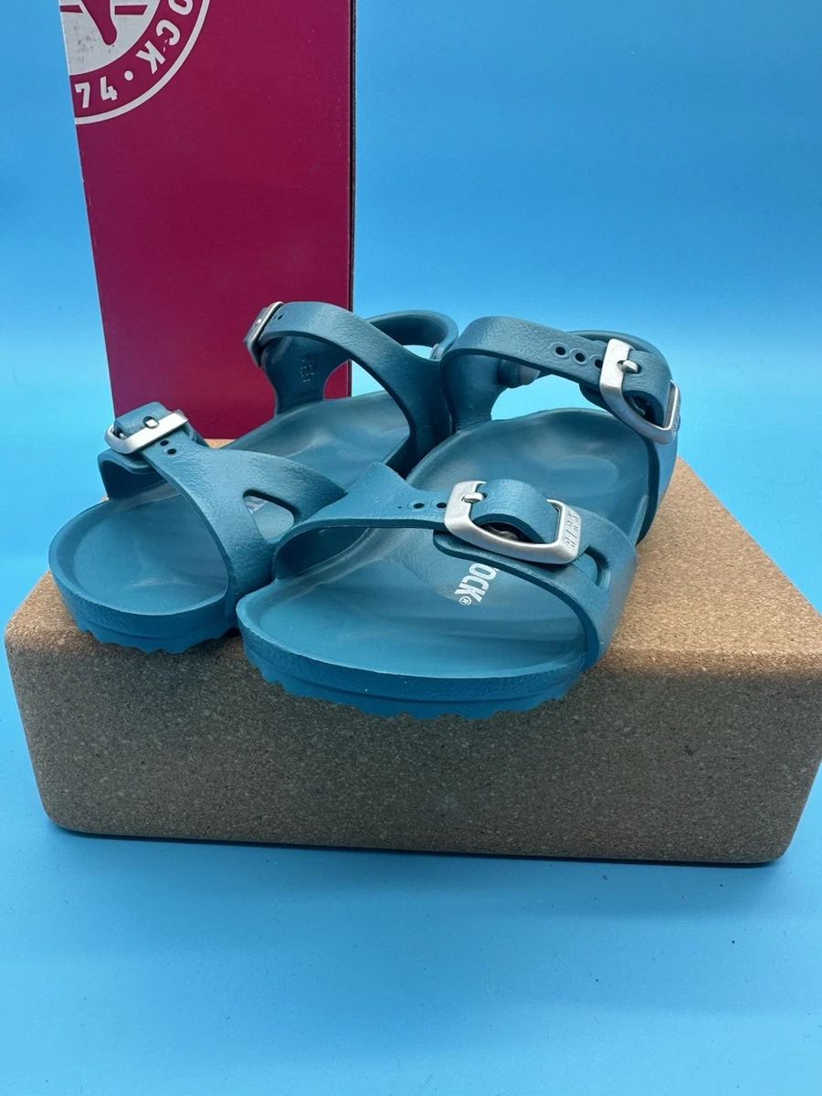 Birkenstock Arizona Sandal Hexagon Tech Blue Kid\'s 8/EU 26 NWB Narrow Fit Birkenstock | Shoes | Birkenstock Arizona Sandal Hexagon  main image 3