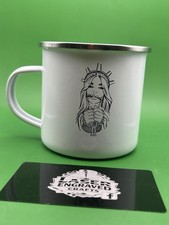 Fat Face Enamel Metal Mug, Camping Travel Cup