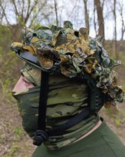 Helmet cover 3D leaves camouflage helmet cover tactical universal    