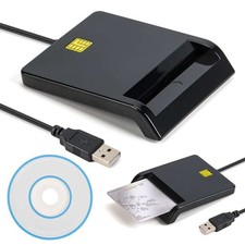 1/2Pcs USB 2.0 Smart Card Reader DOD Military CAC Access-Bank card-ID For Mac OS