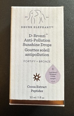 NIB Drunk Elephant D-Bronzi Anti-Pollution Sunshine Drops 1 oz