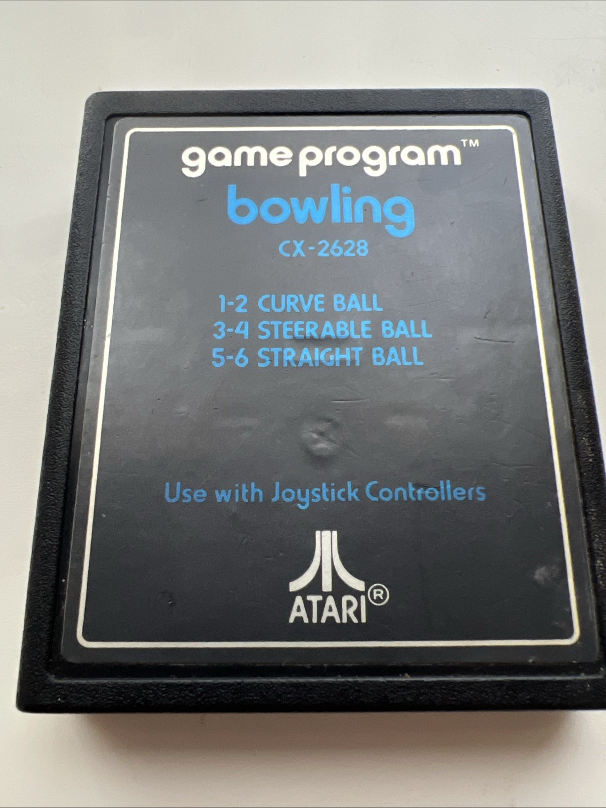 Atari 2600 Bowling 1979 Curve Steerable Straight Ball. Clean