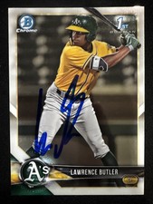 2018 Bowman Chrome Draft Lawrence Butler Signed 1st Bowman Card BDC-4 Auto RC