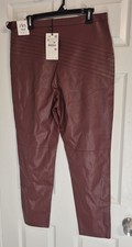 ZARA FAUX LEATHER HIGH RISE LEGGINGS 8372/260 SIZE XXL