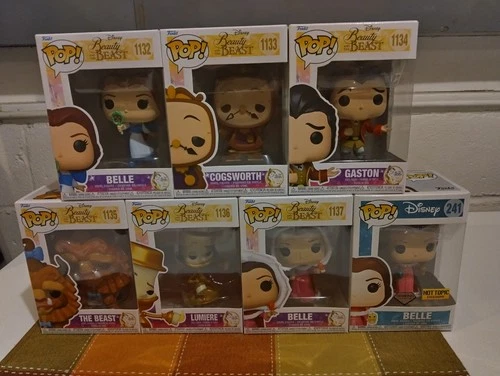 Beauty And The Beast Funko Pop Lot Of 7 #1132 #1133 #1134 #1135 #1136 #1137 #241